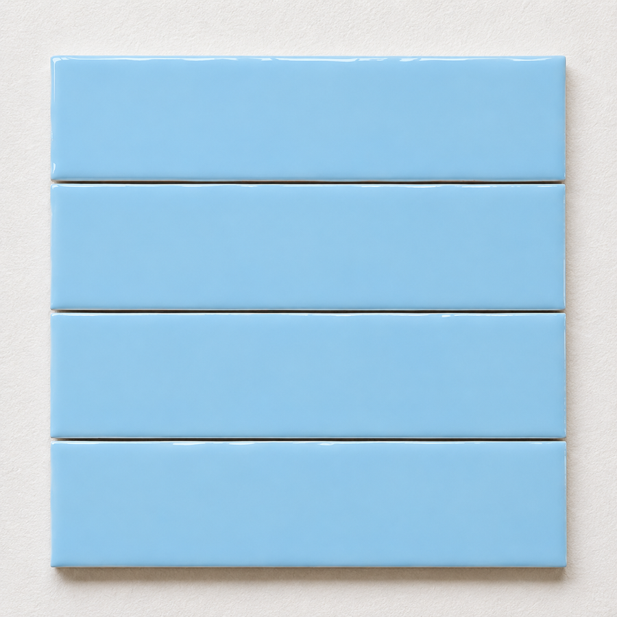 Geelong Sky Blue Gloss Kit Kat Tile