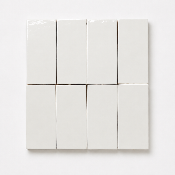 Esperance White Antique Gloss Mini Subway Tile