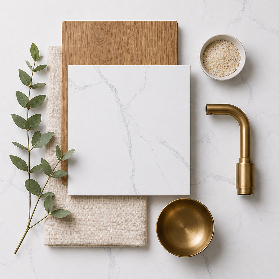 Kangaroo Bay Carrara Marble Look Matte Tile