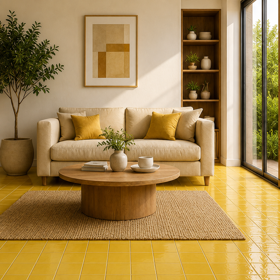 Esperance Mustard Antique Gloss Mini Subway Tile