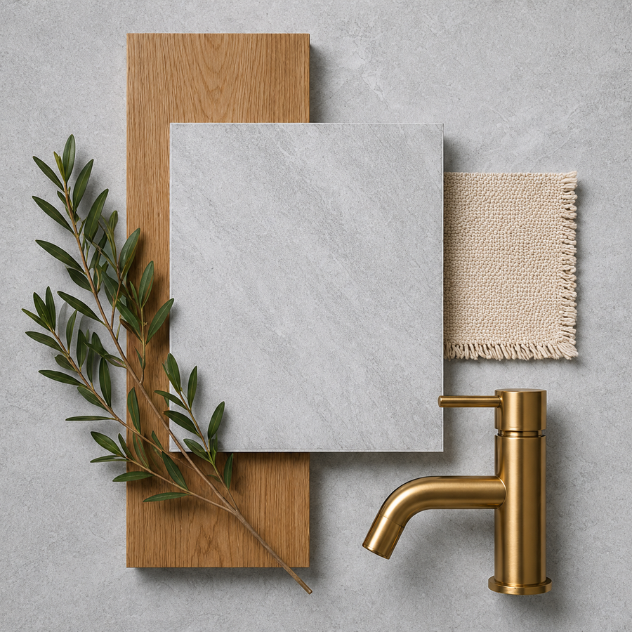 Flinders Grey Stone Look Matte Tile