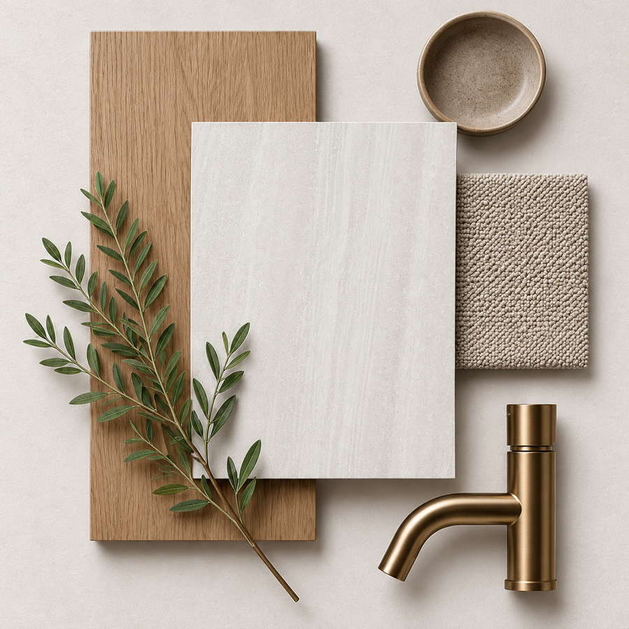 Flinders White Stone Look Matte Tile