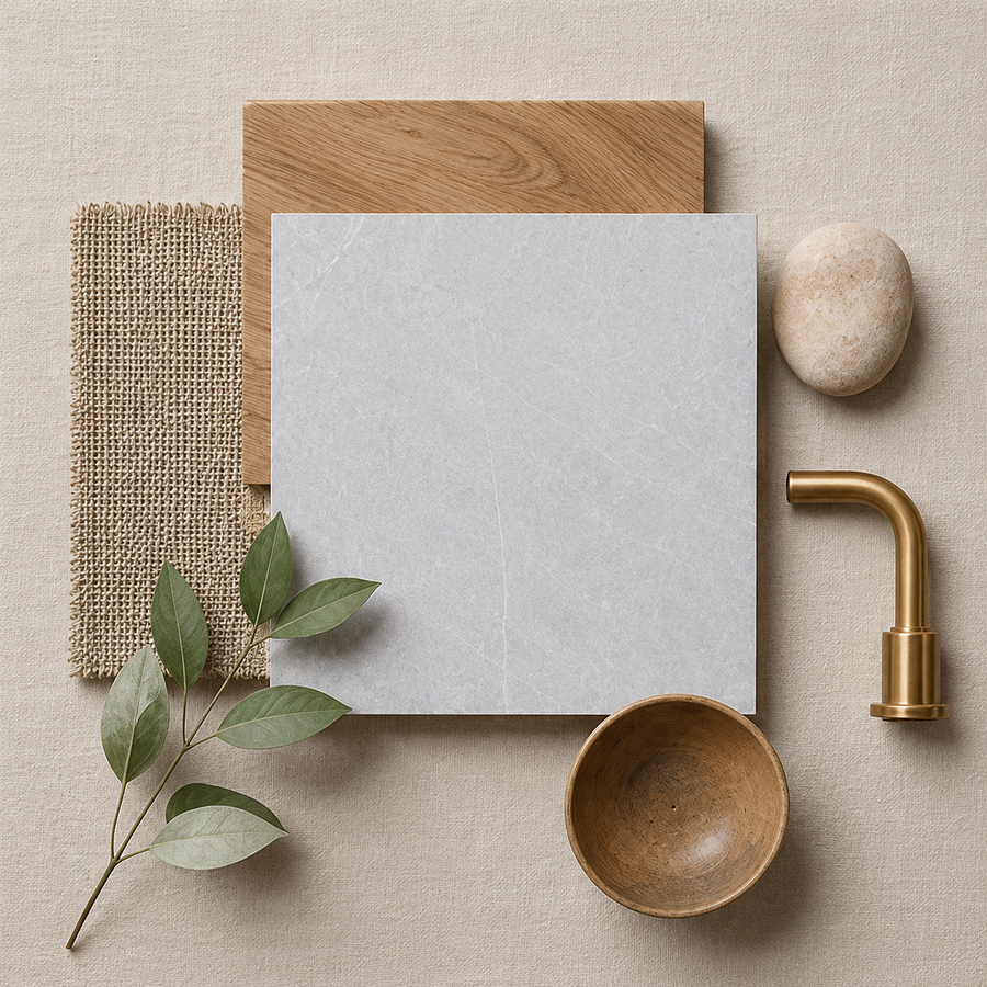 Kangaroo Bay Grey Marble Look Matte Tile
