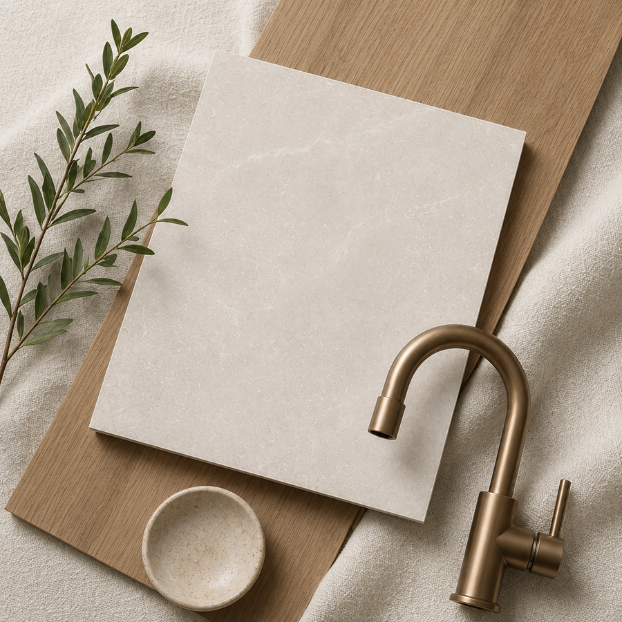 Karratha Beige Stone Look Matte Tile