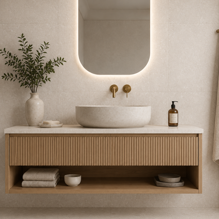 Karratha Beige Stone Look Matte Tile