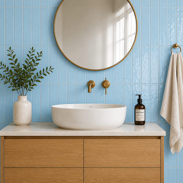 Geelong Sky Blue Gloss Kit Kat Tile