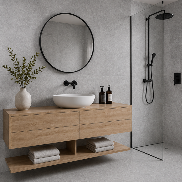Flinders Grey Stone Look Matte Tile