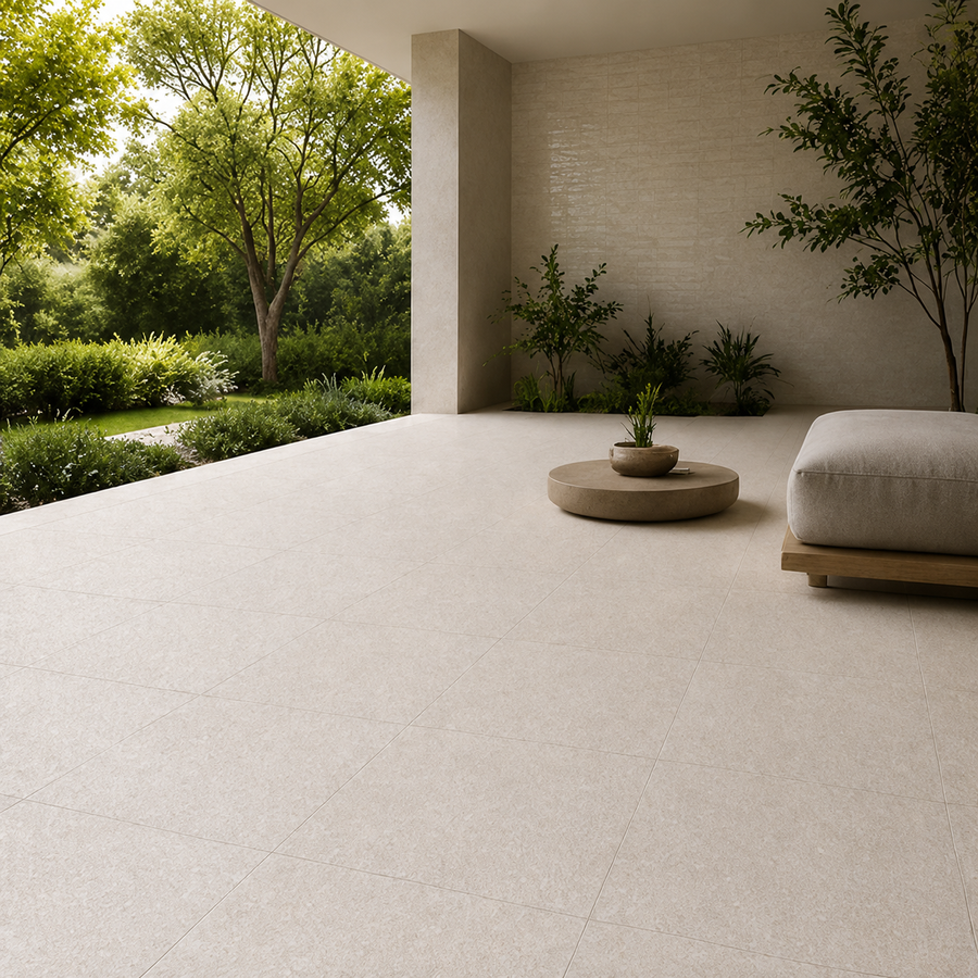 Robe Cream Limestone Look External Tile