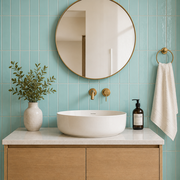 Geelong Dusky Pink Gloss Kit Kat Tile