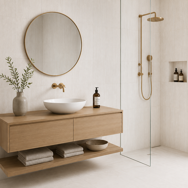 Flinders White Stone Look Matte Tile