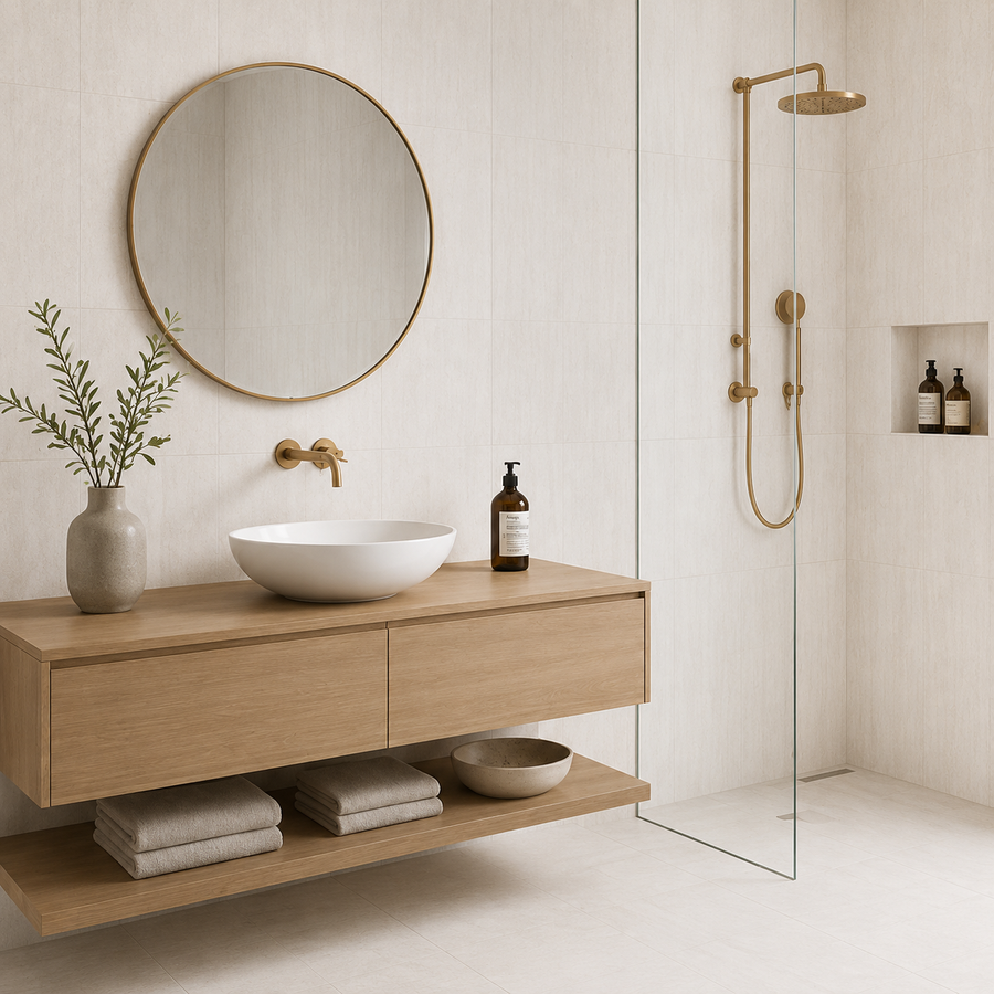Flinders White Stone Look Matte Tile