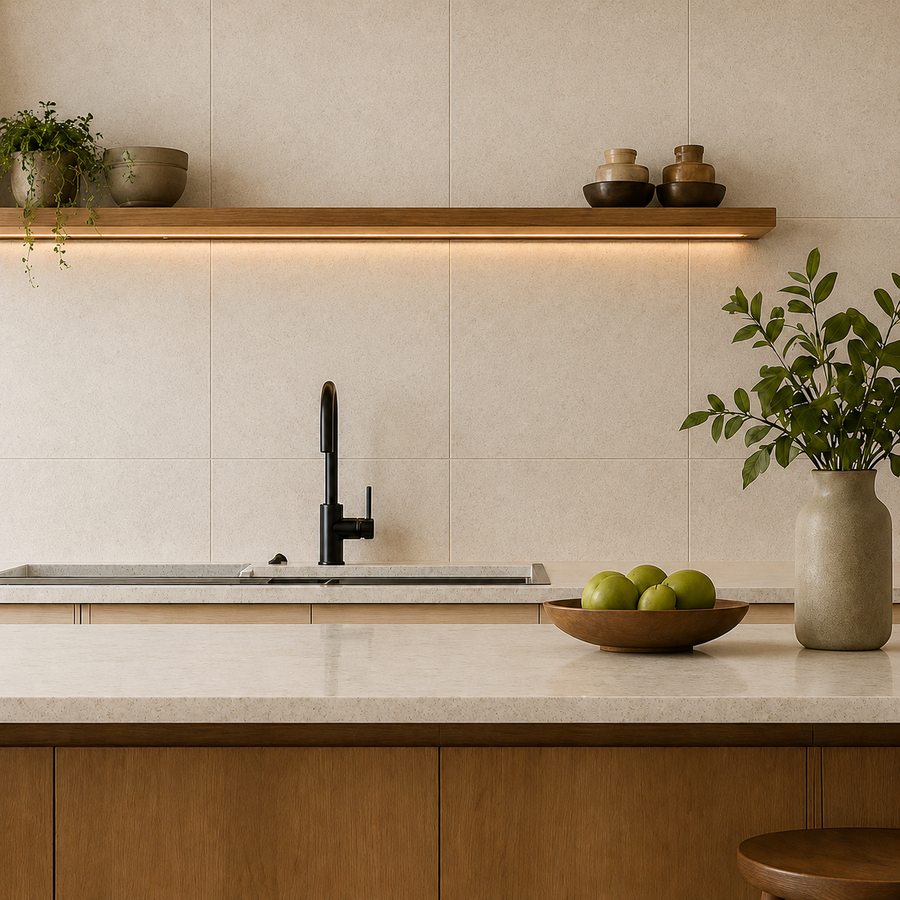 Robe Beige Limestone Look External Tile