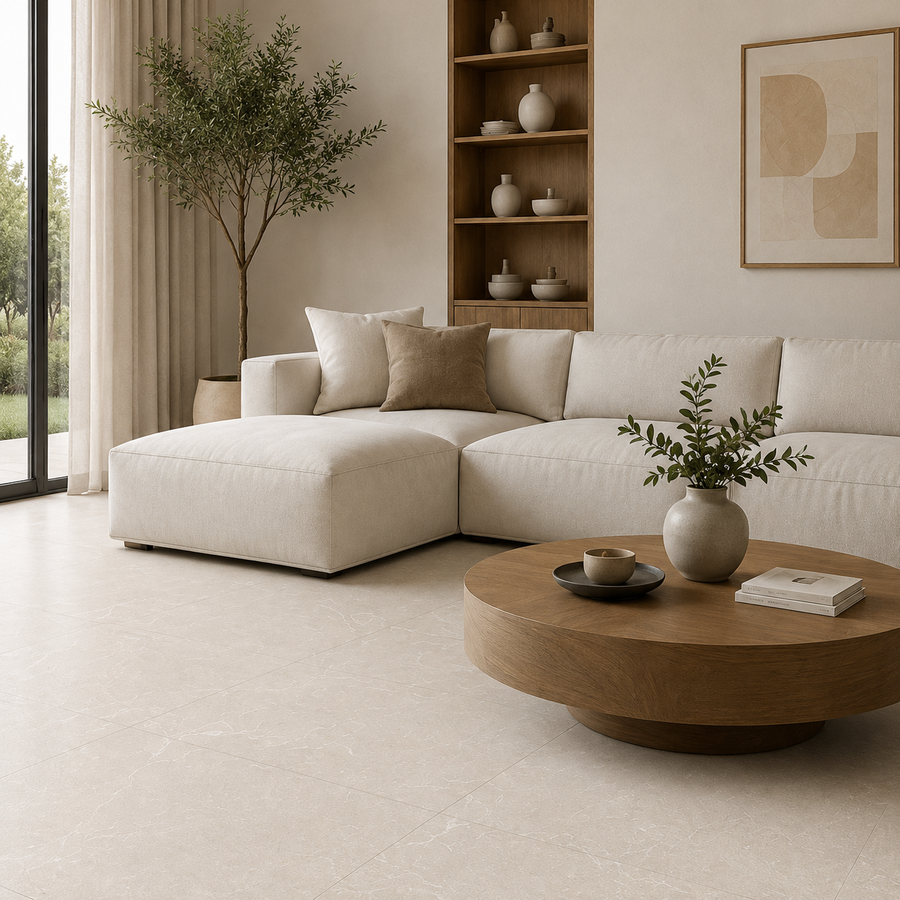 Karratha Beige Stone Look Matte Tile