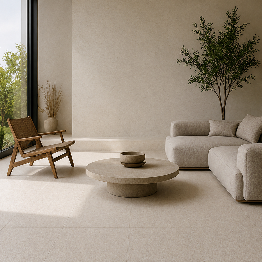 Robe Cream Limestone Look External Tile