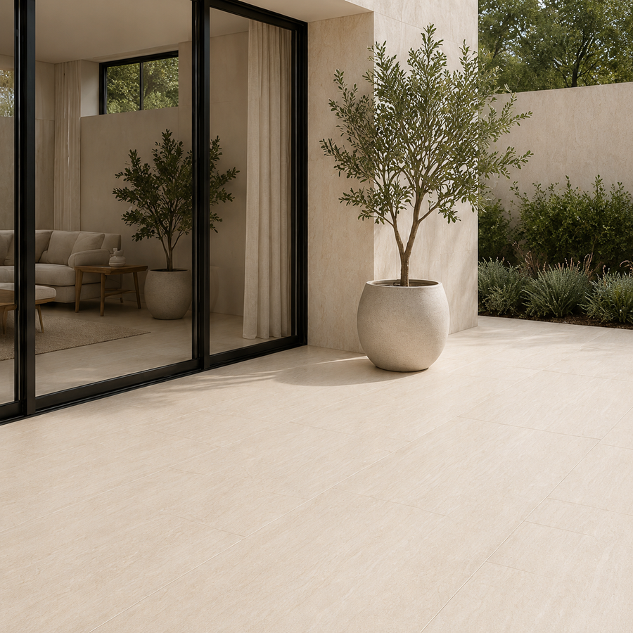 Flinders Beige Stone Look Matte Tile
