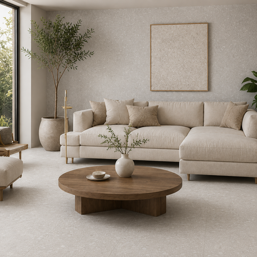 Karratha Cream Stone Look Matte Tile