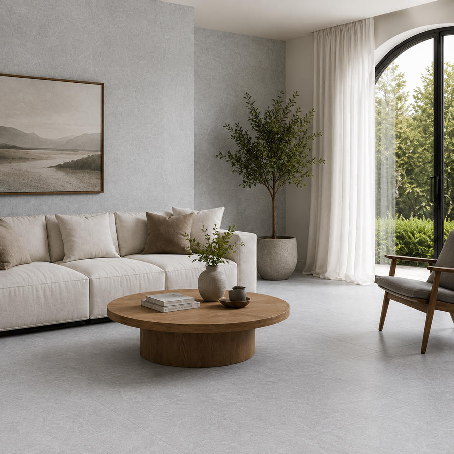 Flinders Grey Stone Look Matte Tile
