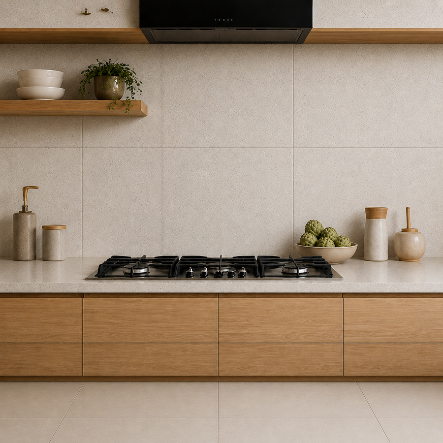 Robe Cream Limestone Look Structured Tile