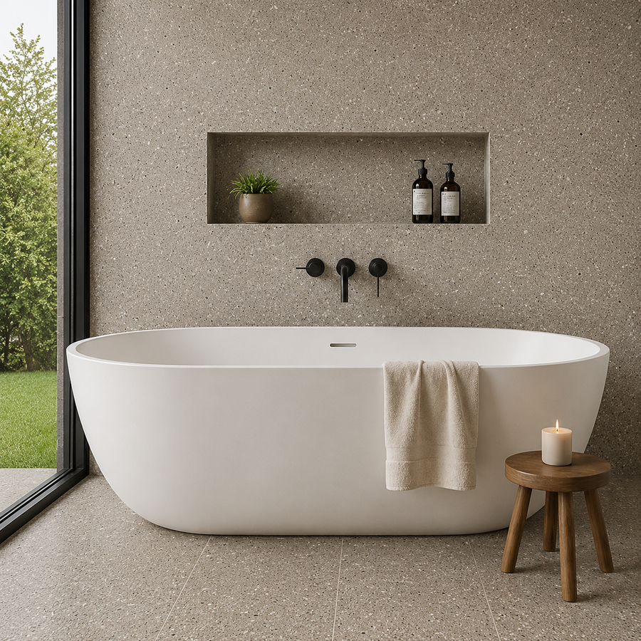 Robe Milk Tea Limestone Look External Tile