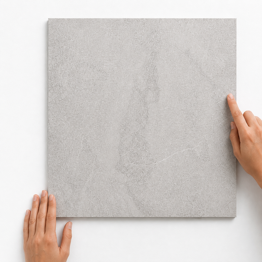 Adelaide Travertine Look Grey Matte Tile