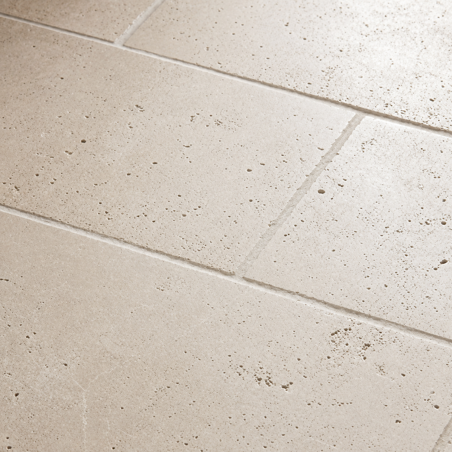 Bicheno French Pattern Travertine Look Beige Matte Tile