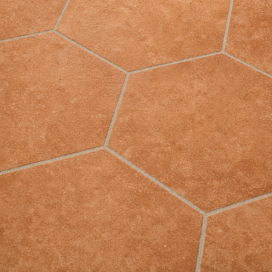 Cradle Terracotta Encaustic Look Hexagon Tile