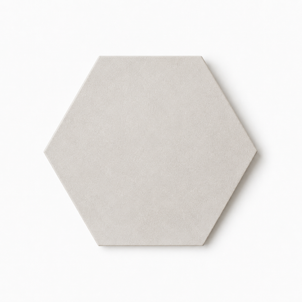 Daintree White Encaustic Look Hexagon Tile