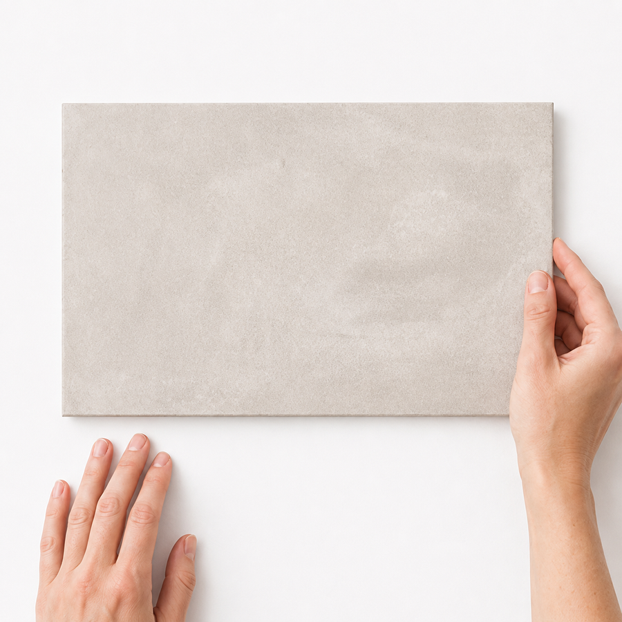 Daintree White Encaustic Look Square Tile