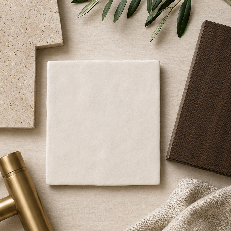 Esperance Matte Bone Mixed Square Tile