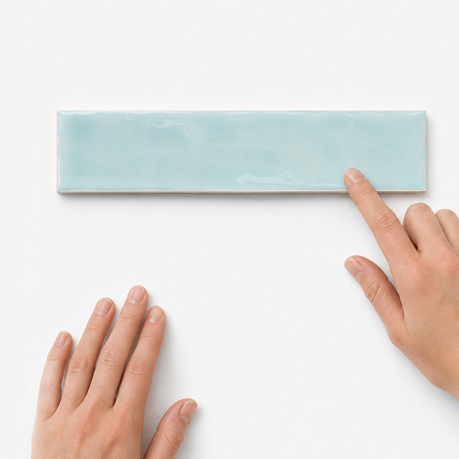 Esperance Gloss Mini Subway Duck Egg Blue Tile