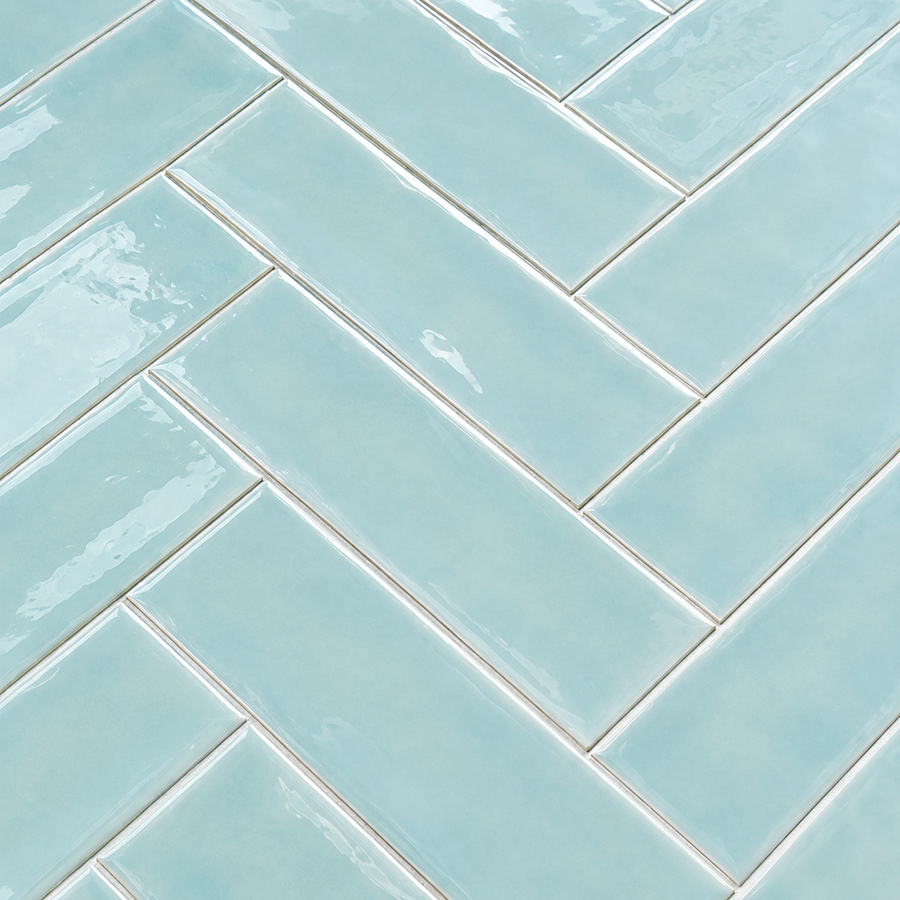 Esperance Gloss Mini Subway Duck Egg Blue Tile