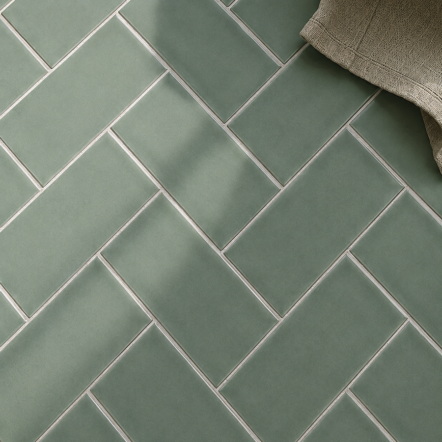 Esperance Gloss Mini Subway Jade Green Tile
