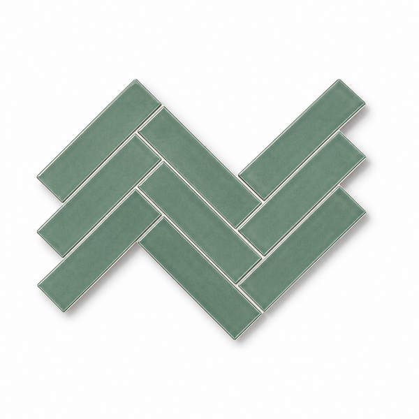 Esperance Gloss Mini Subway Jade Green Tile