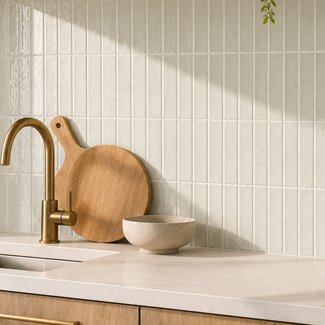 Esperance Gloss Mini Subway Sage Green Tile