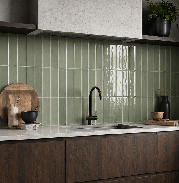 Esperance Gloss Subway Jade Green Tile