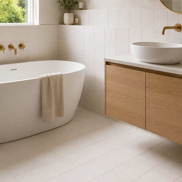 Esperance Matte Large Square White Tile