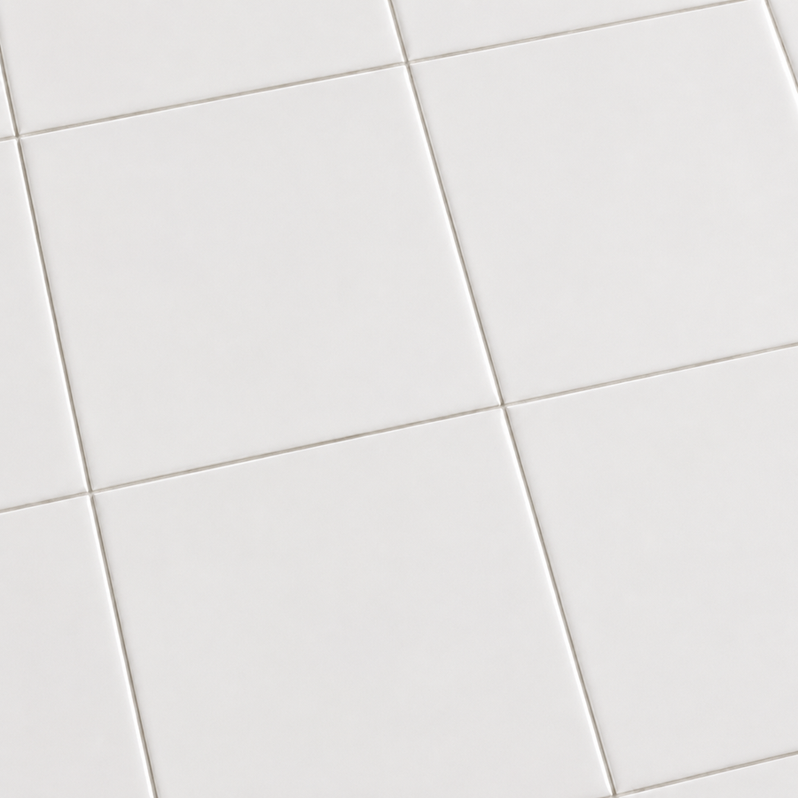 Esperance Matte Large Square White Tile