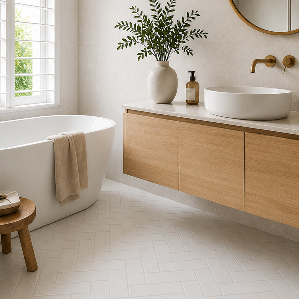 Esperance Matte Mini Subway White Tile
