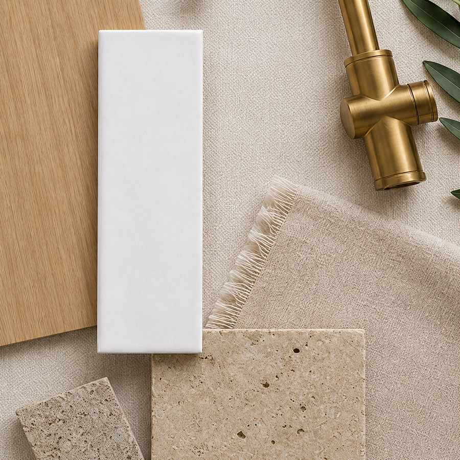 Esperance Matte Mini Subway White Tile