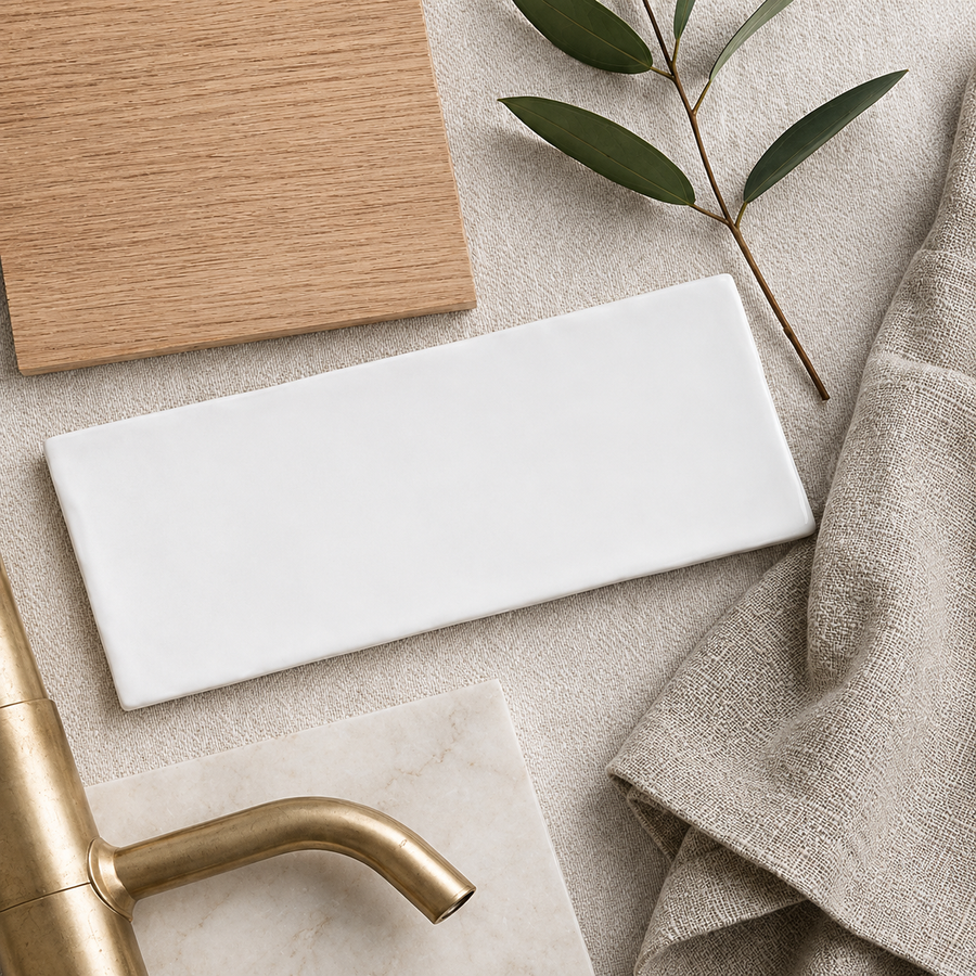Esperance Matte Small White Subway Tile
