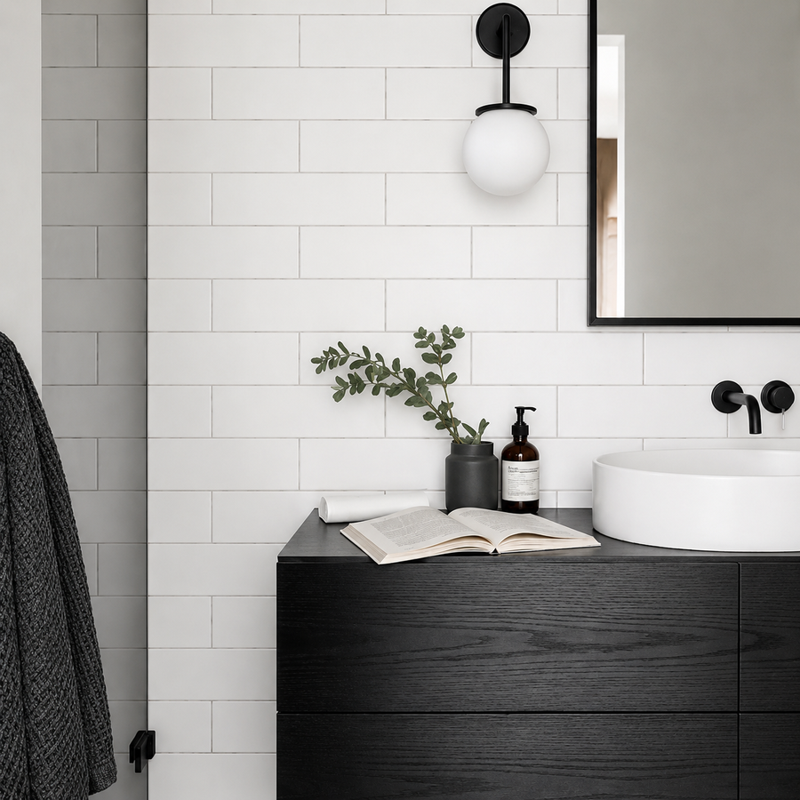 Esperance Matte Small White Subway Tile