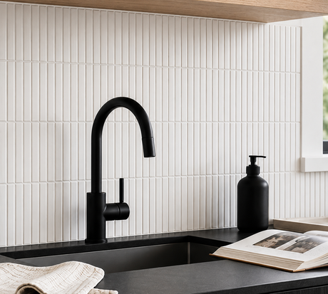 Geelong Kit Kat Matte White Tile
