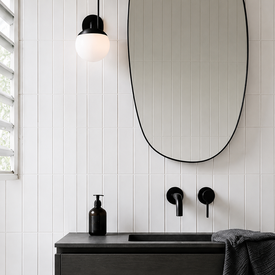 Kalbarri Matte White Subway Tile