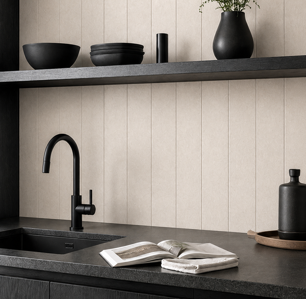 Karratha Matte White Stone Look Tile (300×600)