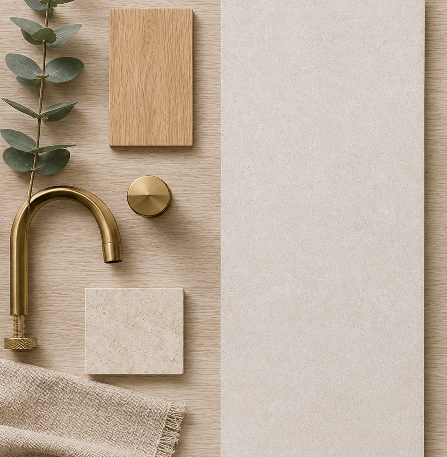 Karratha Matte White Stone Look Tile (300×600)