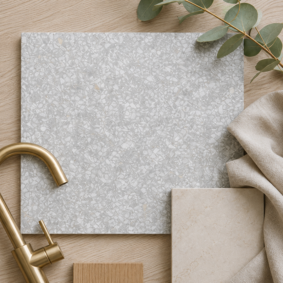 Lorne Grey Terrazzo Look Tile