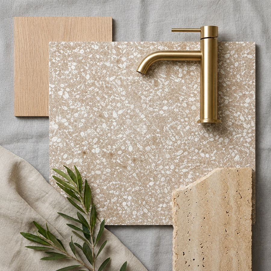 Lorne Terracotta Terrazzo Look Tile