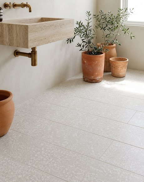 Lorne White Terrazzo Look Tile