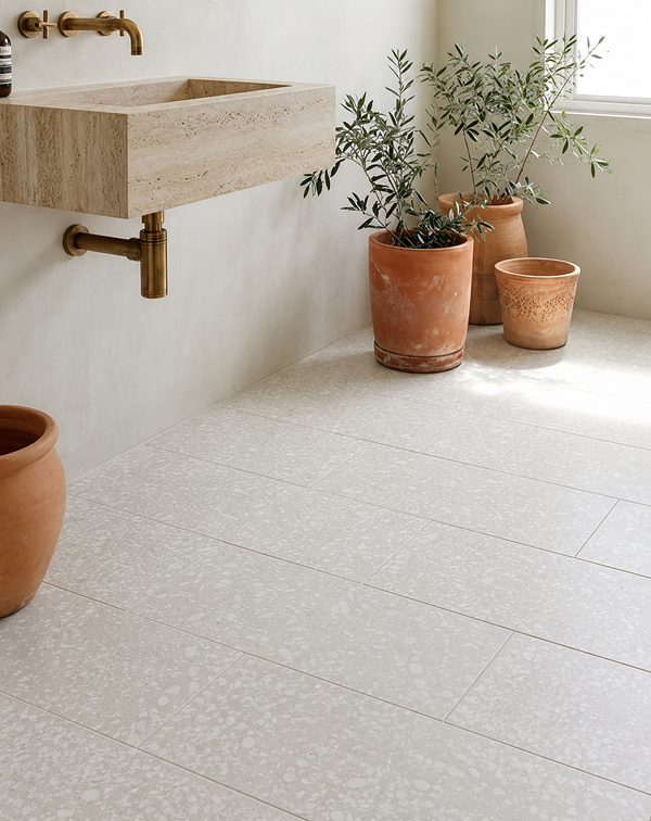 Lorne White Terrazzo Look Tile