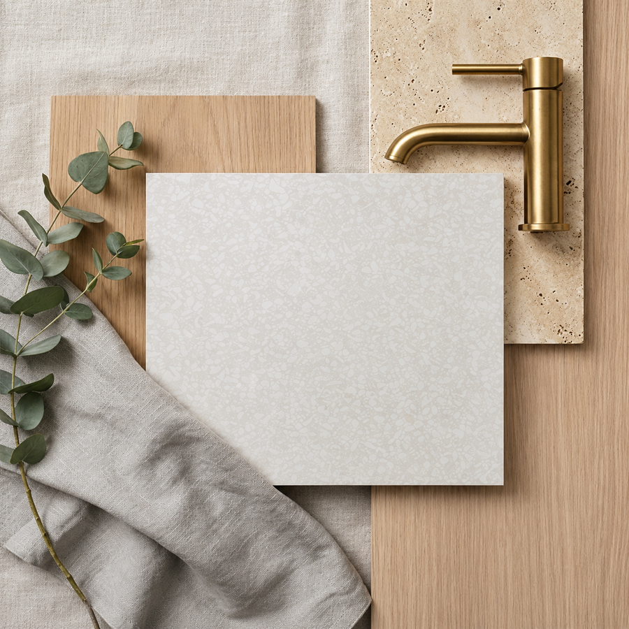 Lorne White Terrazzo Look Tile